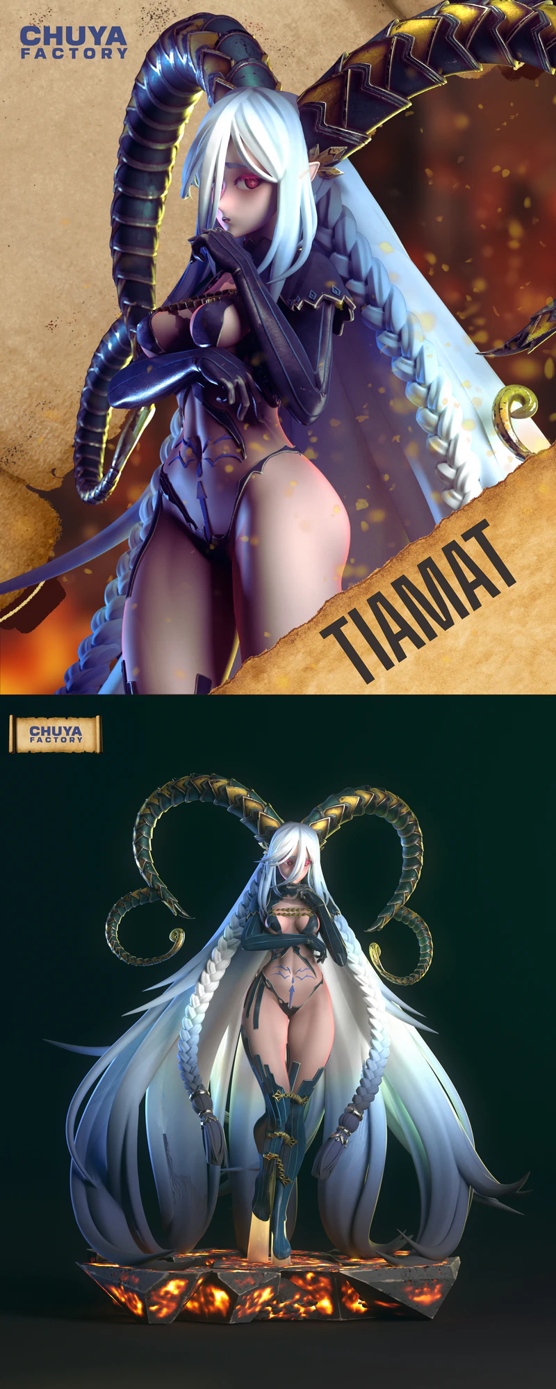 Tiamat Fate – Grand Order STL File for 3D Printer STL model for 3D printing