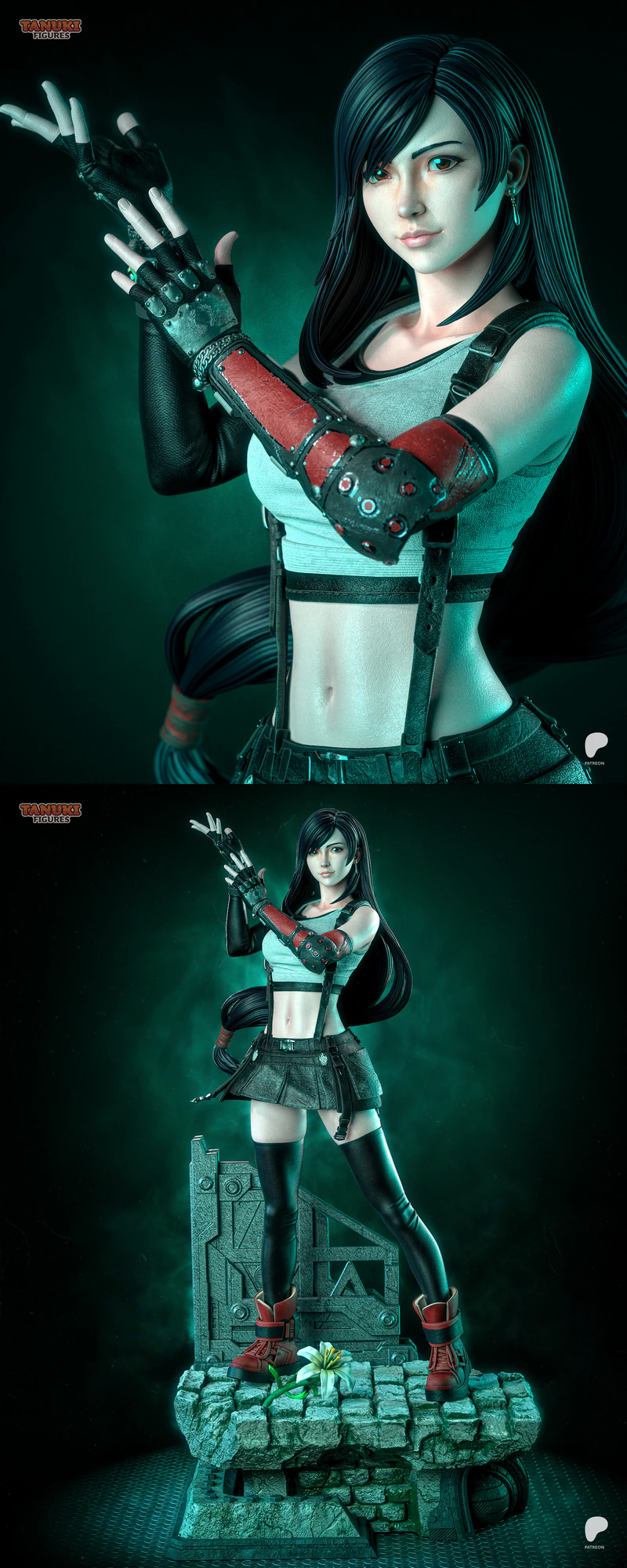 Tifa Lockhart Final Fantasy VII STL Figure STL model for 3D printing