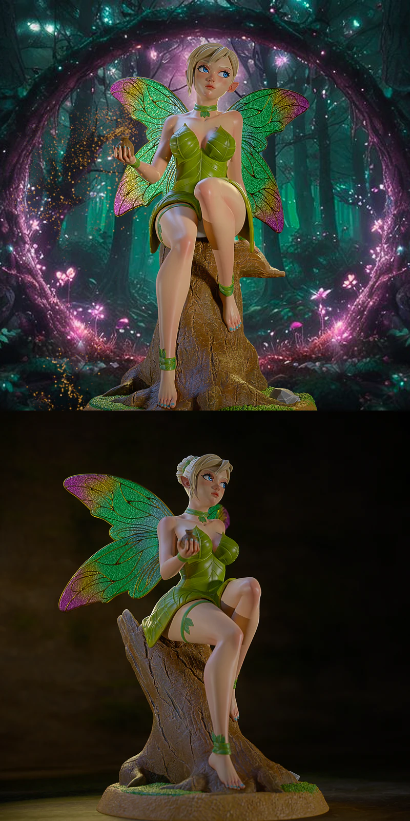 Tinker Bell STL model for 3D printing