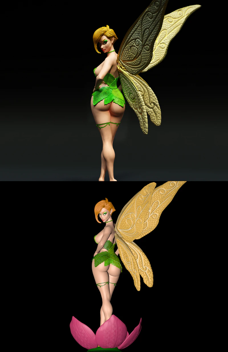 Tinkerbell Fairy 3D Printable STL Figure for Resin Printer STL model for 3D printing