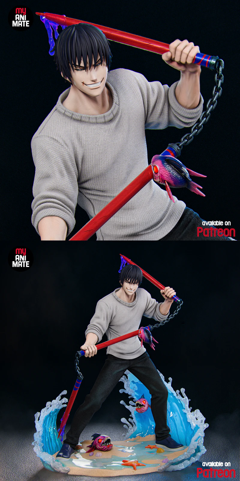 Toji – Jujutsu Kaisen STL model for 3D printing