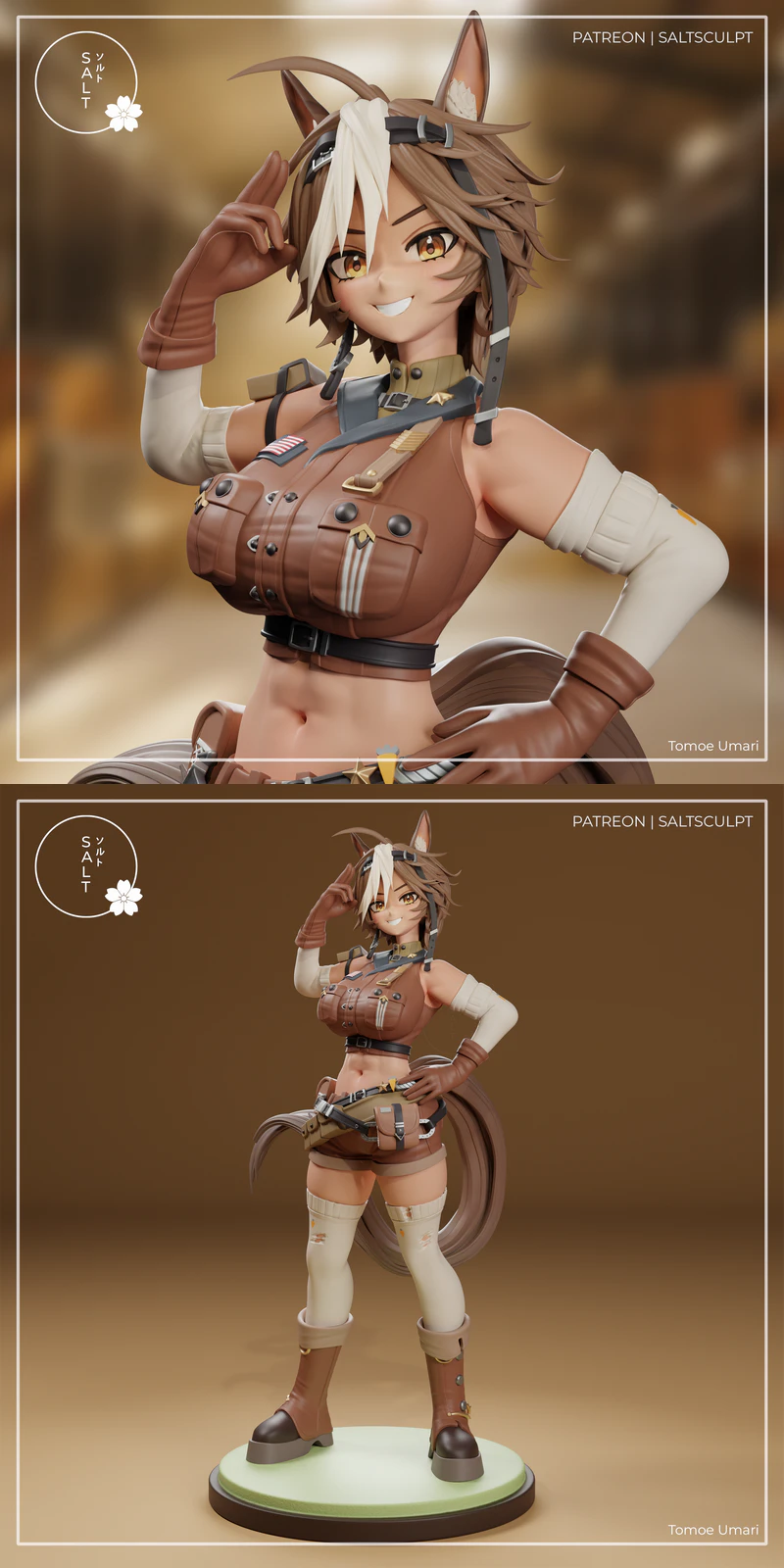 Tomoe Umari – ENVtuber STL model for 3D printing