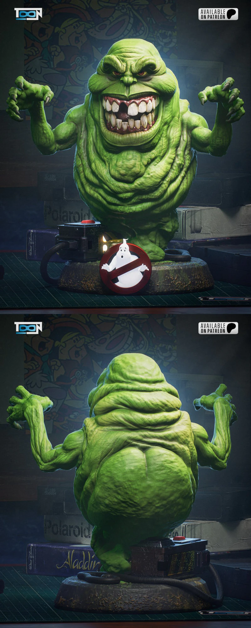 Slimer 3D Printable STL Model for Resin STL model for 3D printing