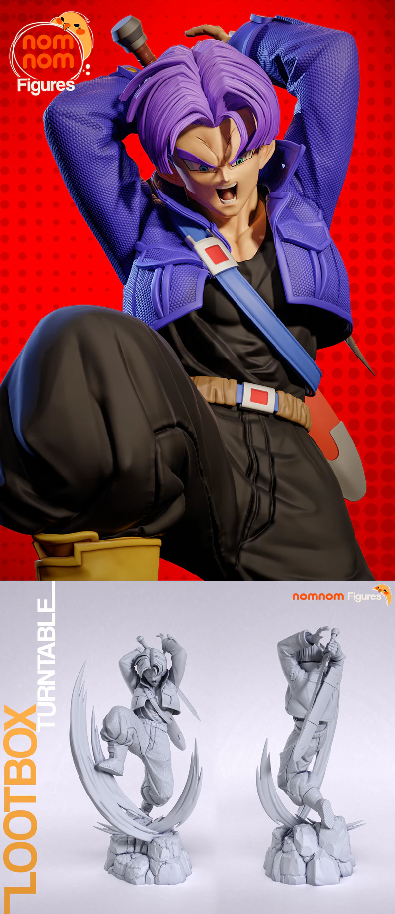 Trunks – Dragon Ball Z STL model for 3D printing