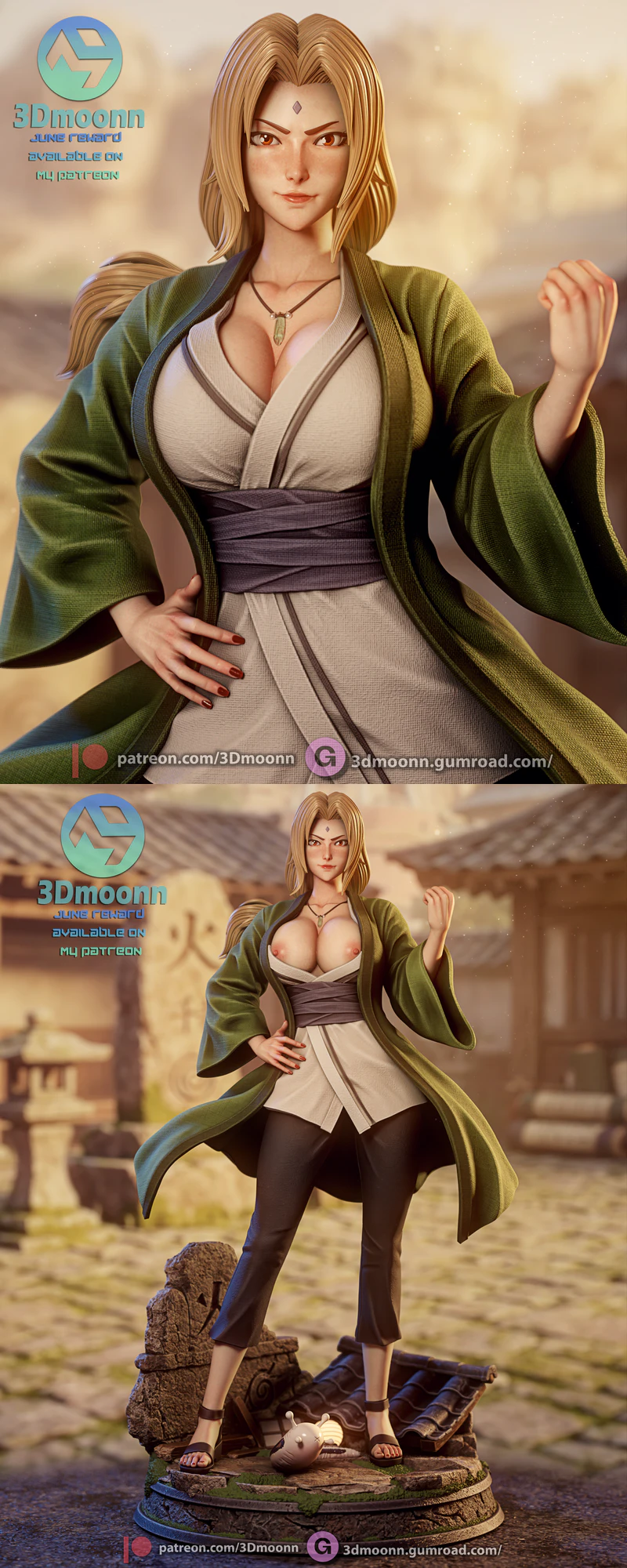Tsunade Senju – Naruto STL model for 3D printing