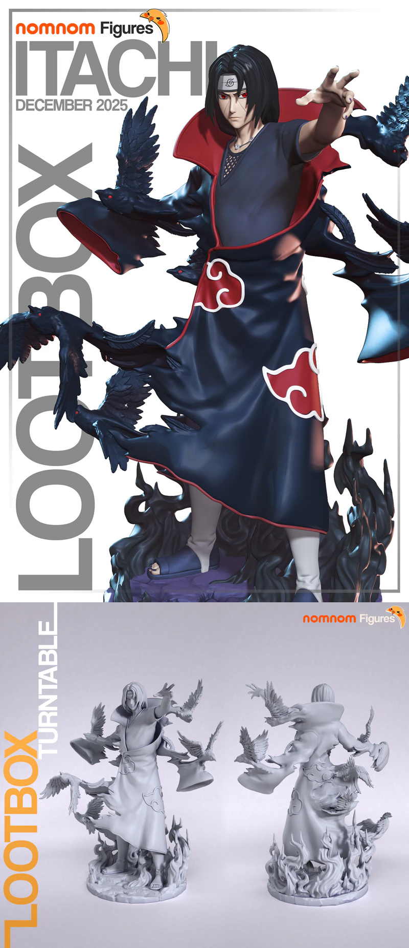 Itachi Uchiha STL File for 3D Printer – Naruto Shippuden STL model for 3D printing