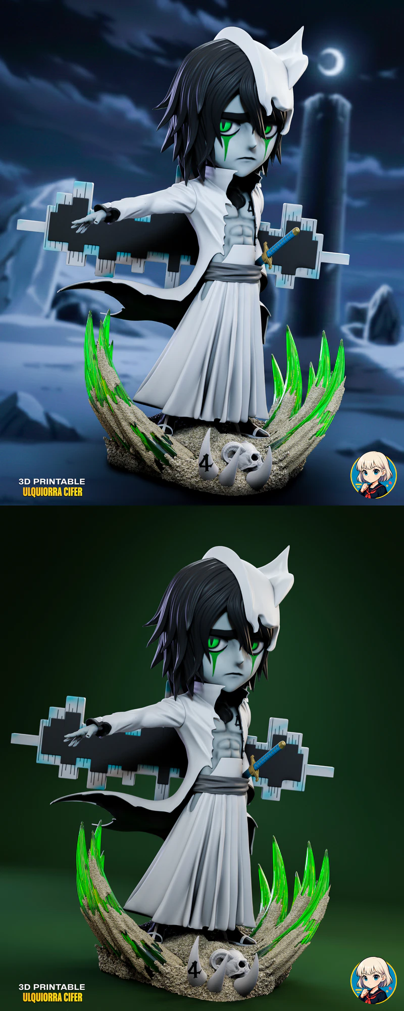 Ulquiorra Cifer 3D Printable Model STL File STL model for 3D printing