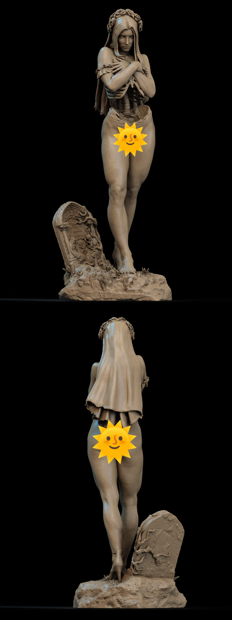 Undead Bride Extra 3D Printable STL File STL model for 3D printing
