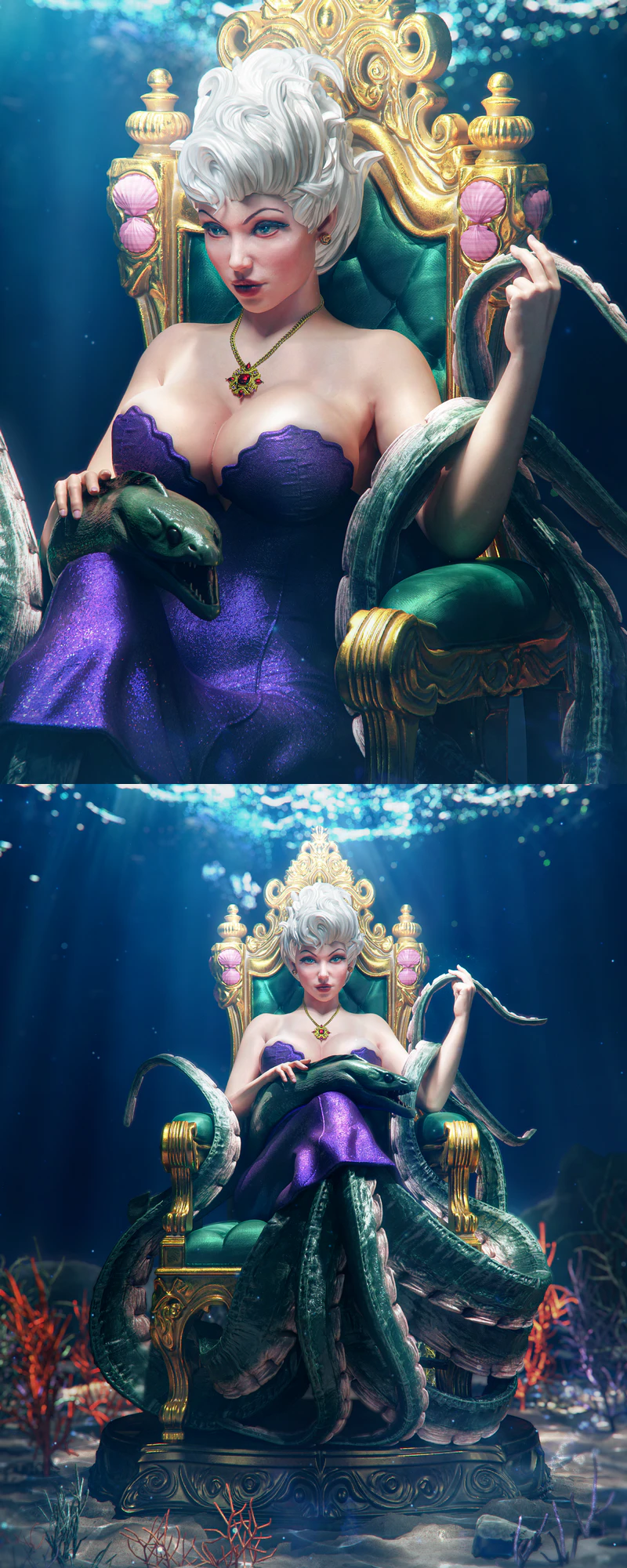 Ursula Sea Witch 3D Printable STL Model STL model for 3D printing