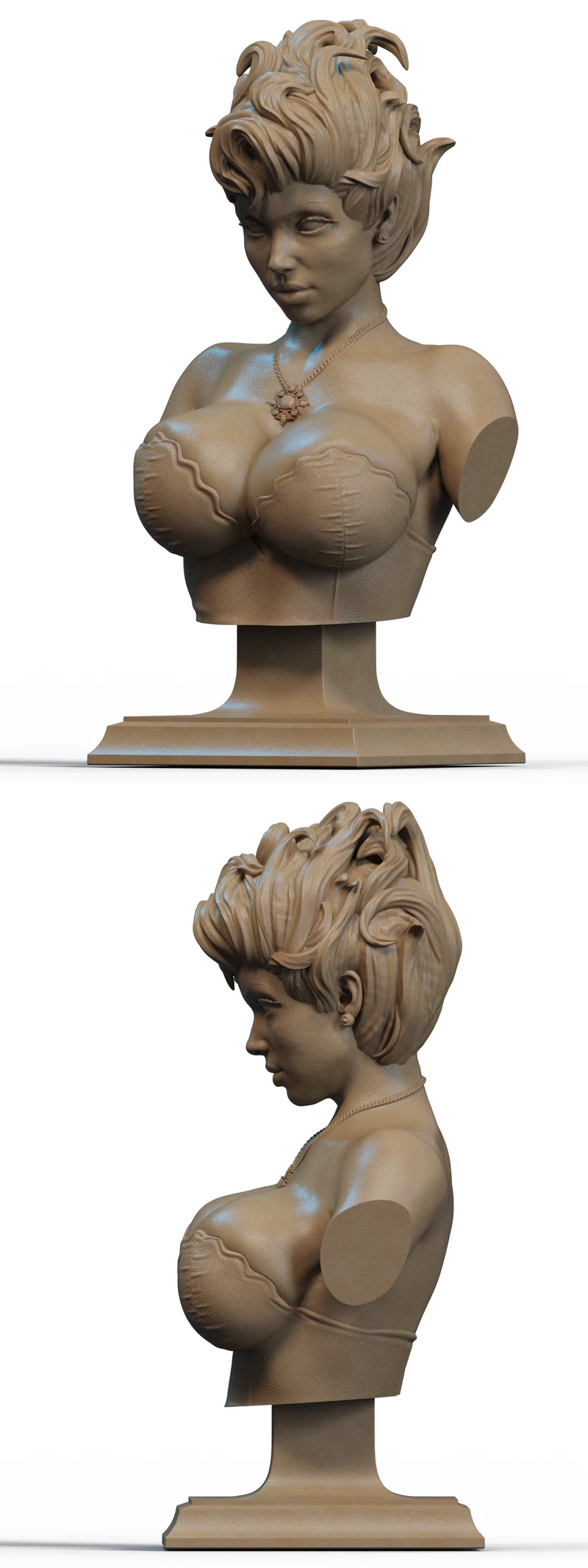 Ursula Witch Bust 3D Printable STL Model STL model for 3D printing