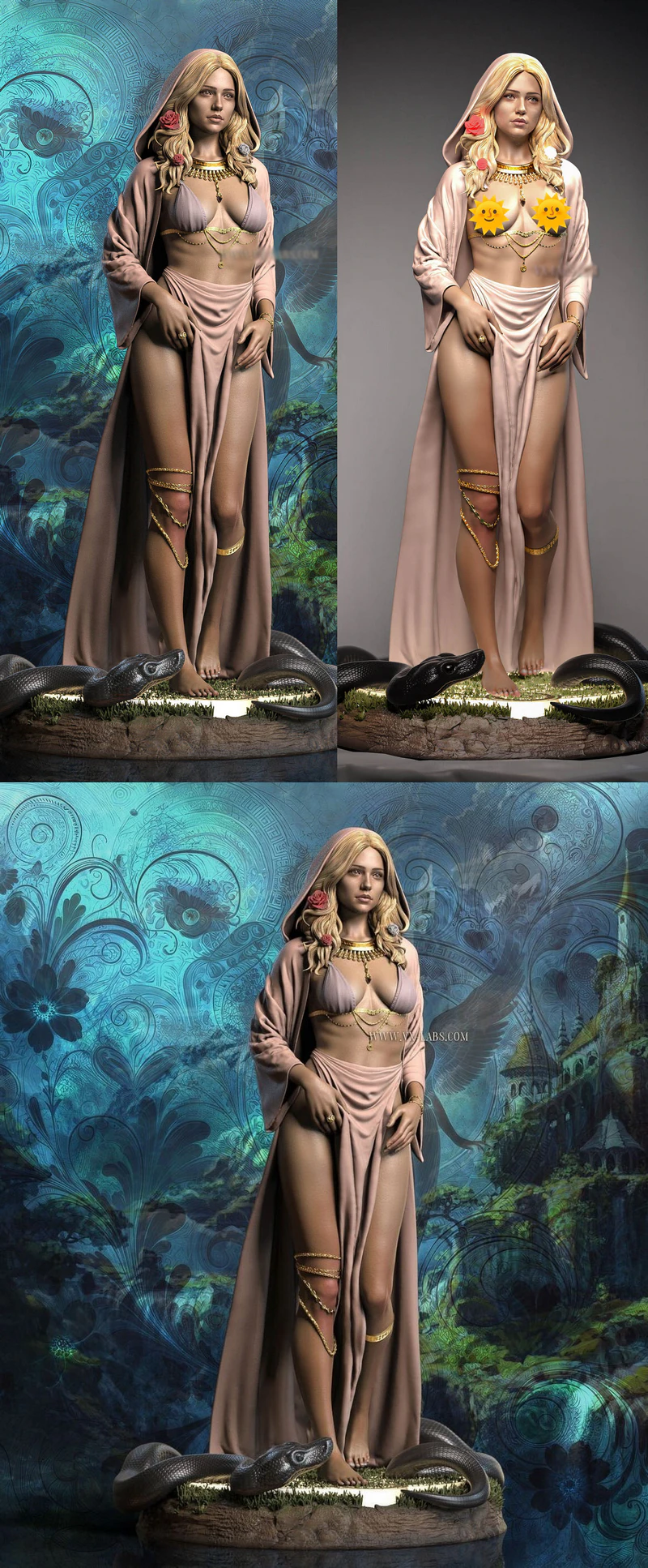 Harmonia – Daughter of Aphrodite STL model for 3D printing