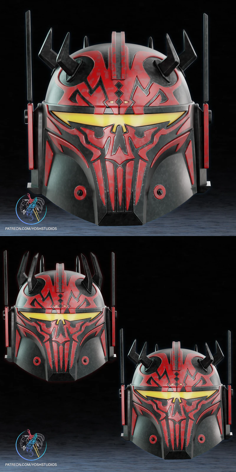 Val Serath Darth Maul Helmet STL File for 3D Printer STL model for 3D printing