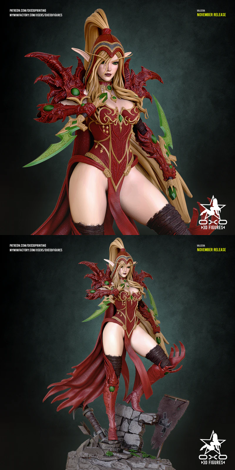 Valeera Sanguinar WOW STL Figure for 3D Printer STL model for 3D printing