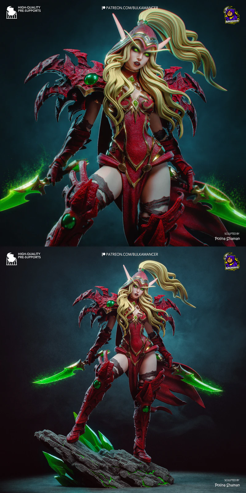 Valeera – World of Warcraft STL model for 3D printing