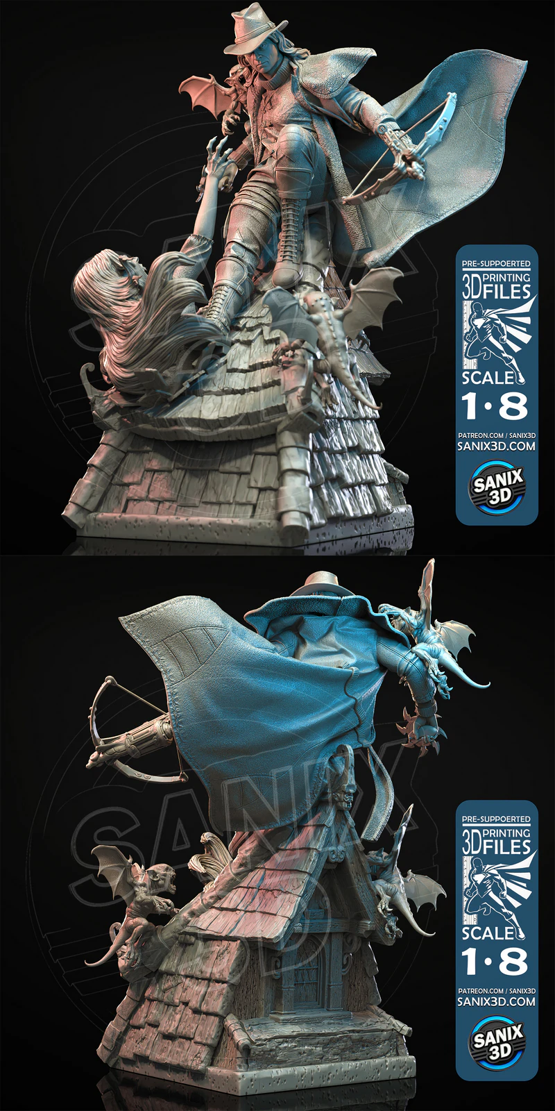 Van Helsing 3D Printable Miniature STL File STL model for 3D printing