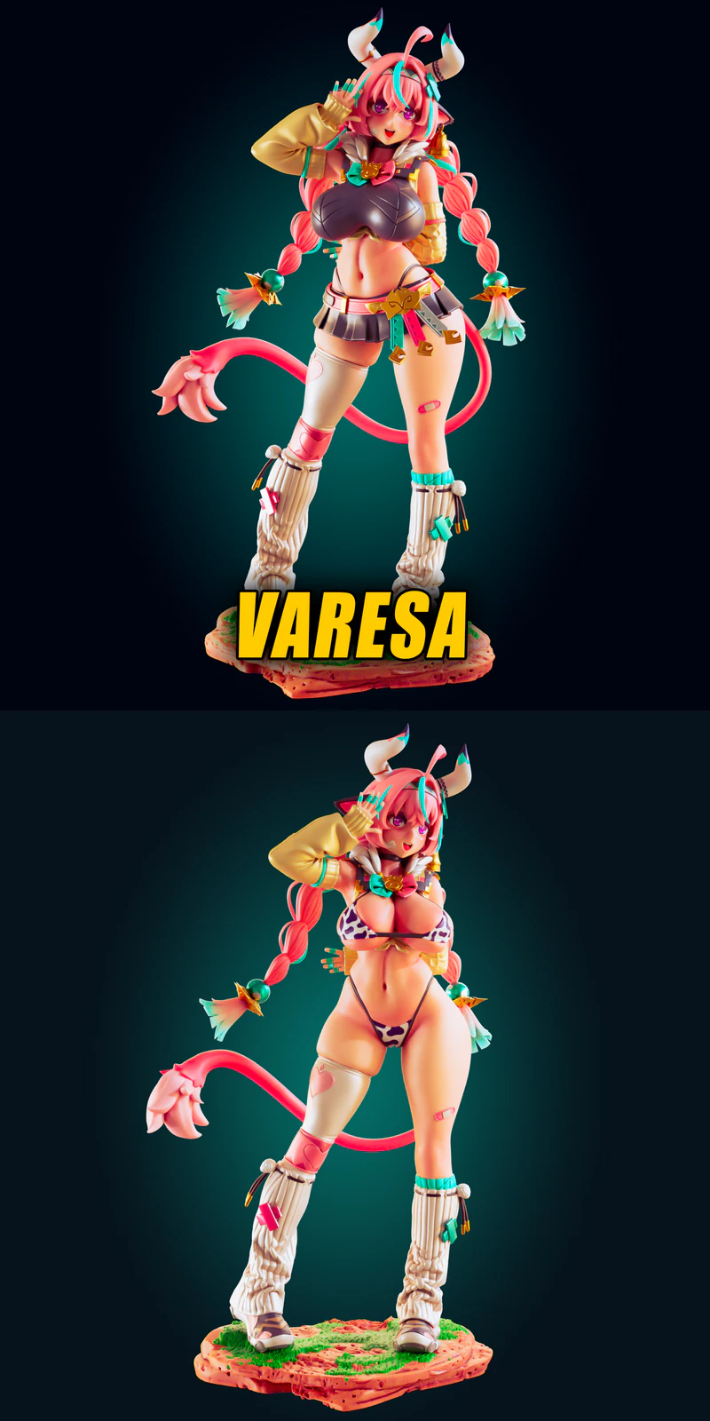 Varesa Genshin Impact Cowgirl STL model for 3D printing