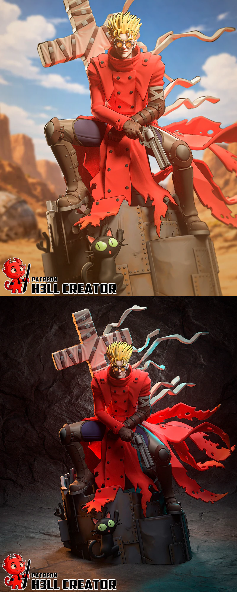 Vash the Stampede – Trigun Stampede STL model for 3D printing