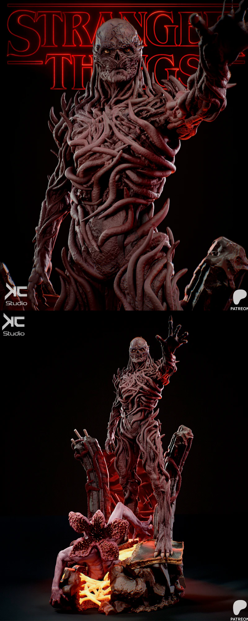 Vecna Stranger Things 3D Printable Miniature STL Model STL model for 3D printing