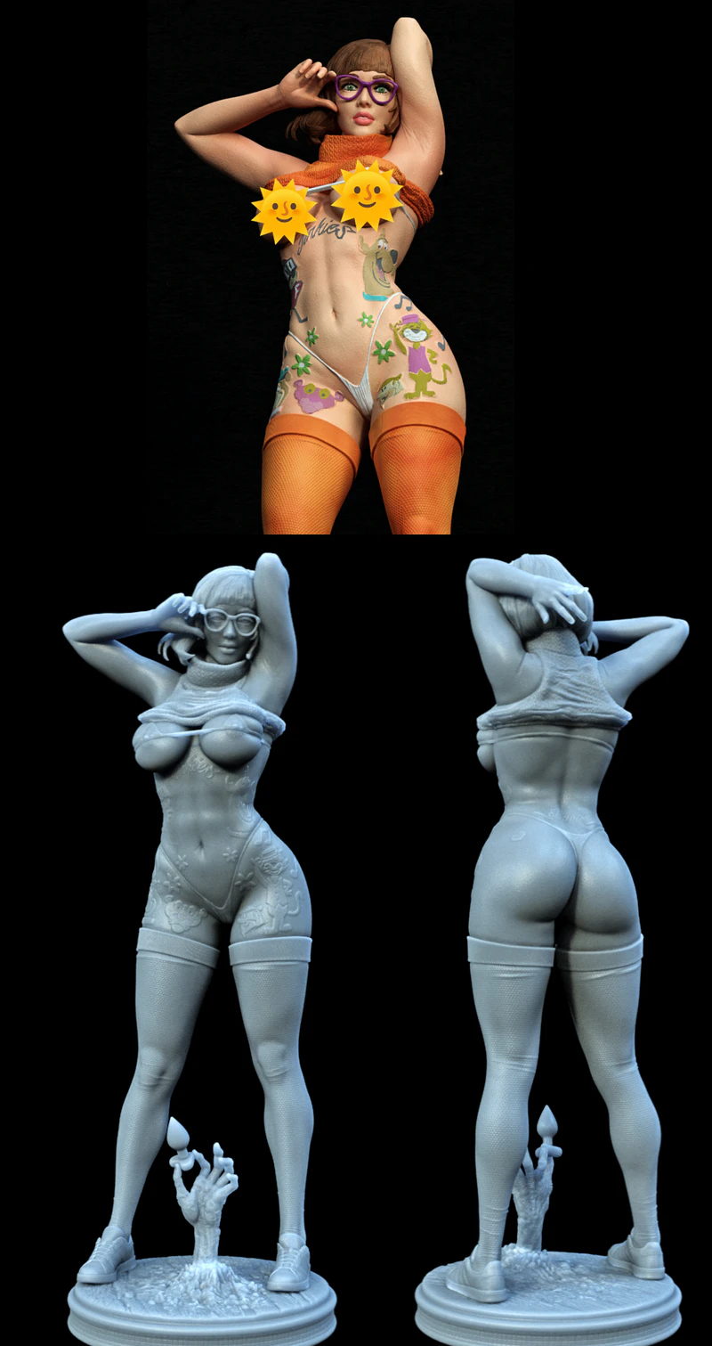 Velma Tattoo 3D Printable STL Model STL model for 3D printing