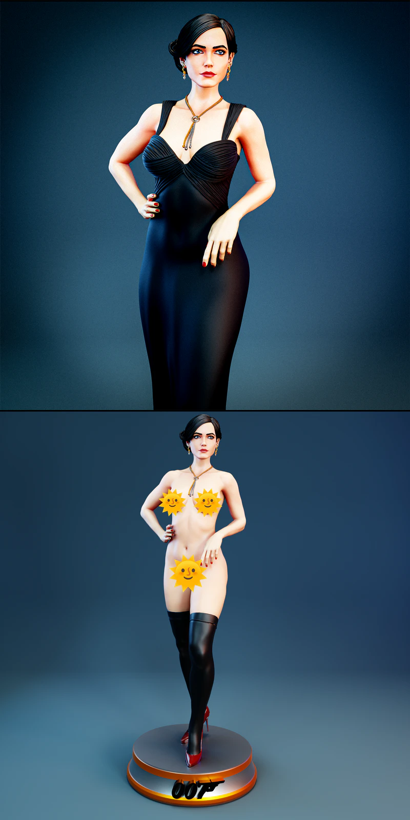 Vesper Lynd – Eva Green – Casino Royale STL model for 3D printing