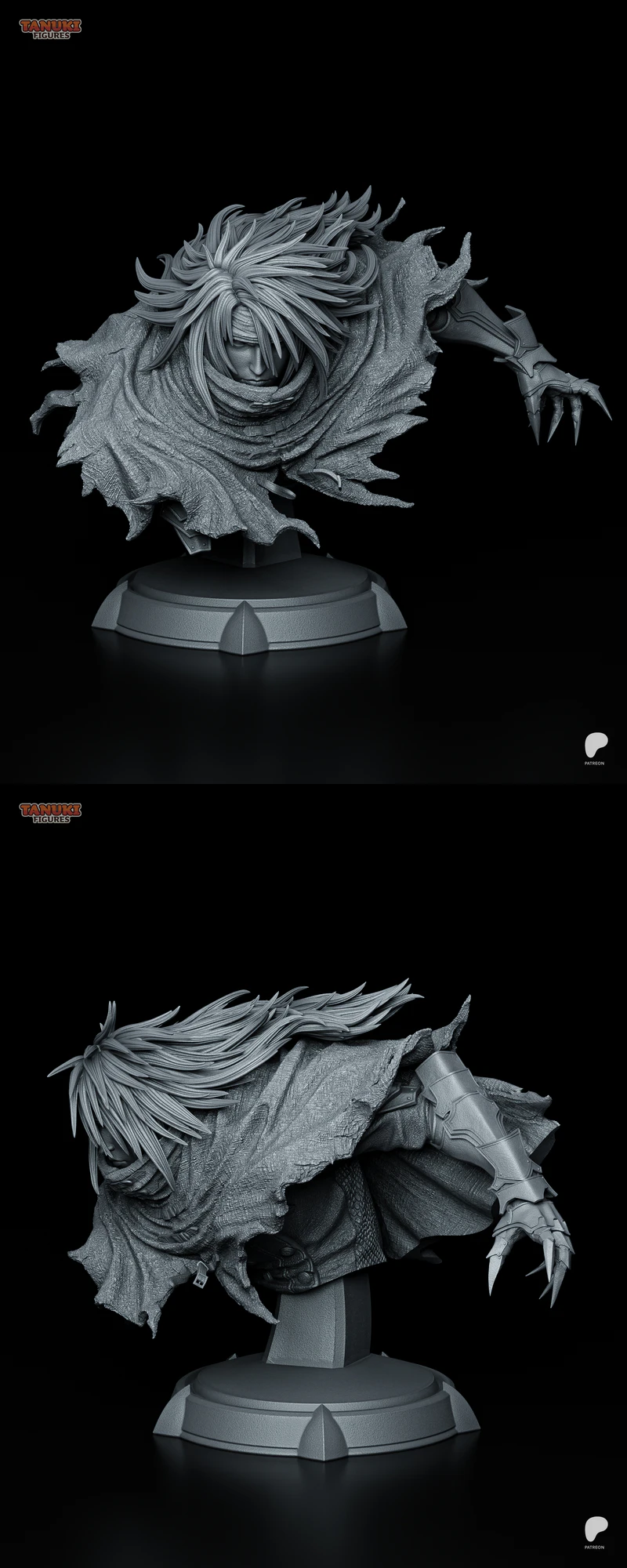 Vincent Valentine – Final Fantasy VII Bust STL model for 3D printing