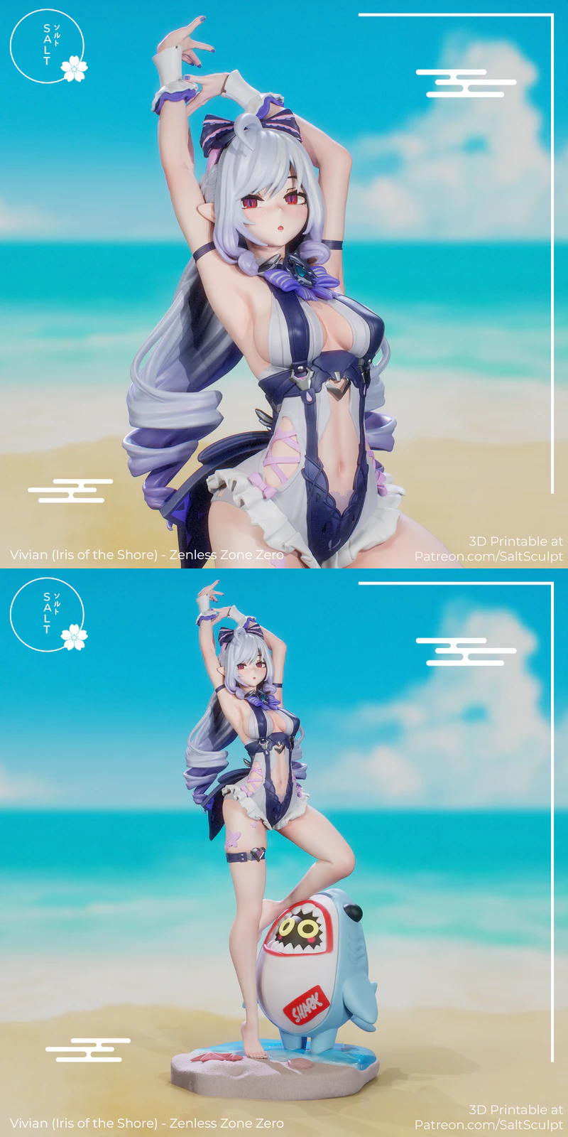 Vivian Shore Iris 3D Printable Miniature STL for Resin Printer STL model for 3D printing