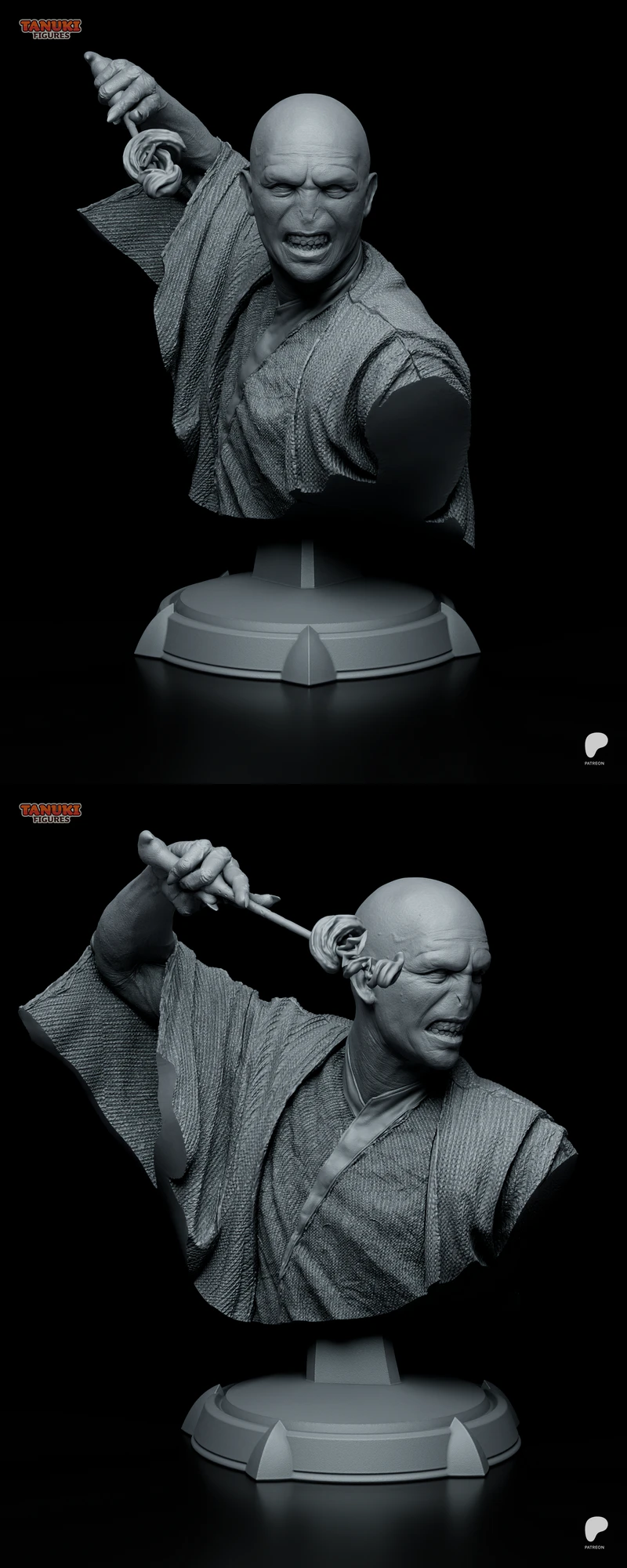Lord Voldemort – Harry Potter – Bust STL File STL model for 3D printing