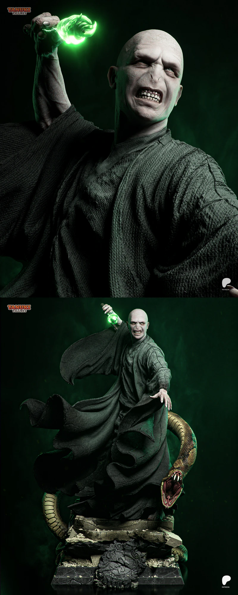 Harry Potter – Lord Voldemort STL File for 3D Printing STL model for 3D printing