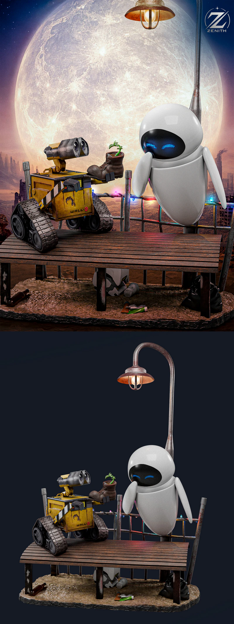 WALL-E AND EVE STL model for 3D printing
