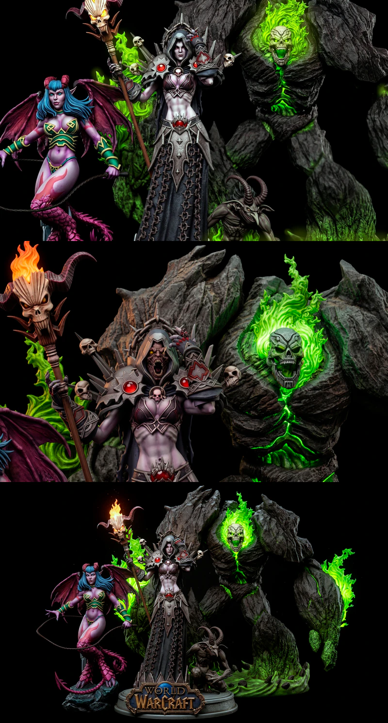 WARLOCK – Warcraft STL model for 3D printing