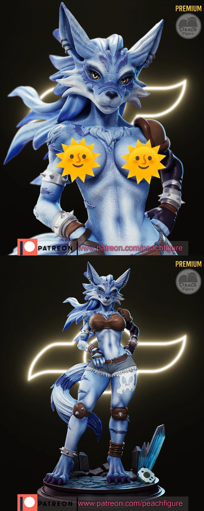 WEREGARURUMON Digimon STL 3D Printable Figure STL model for 3D printing