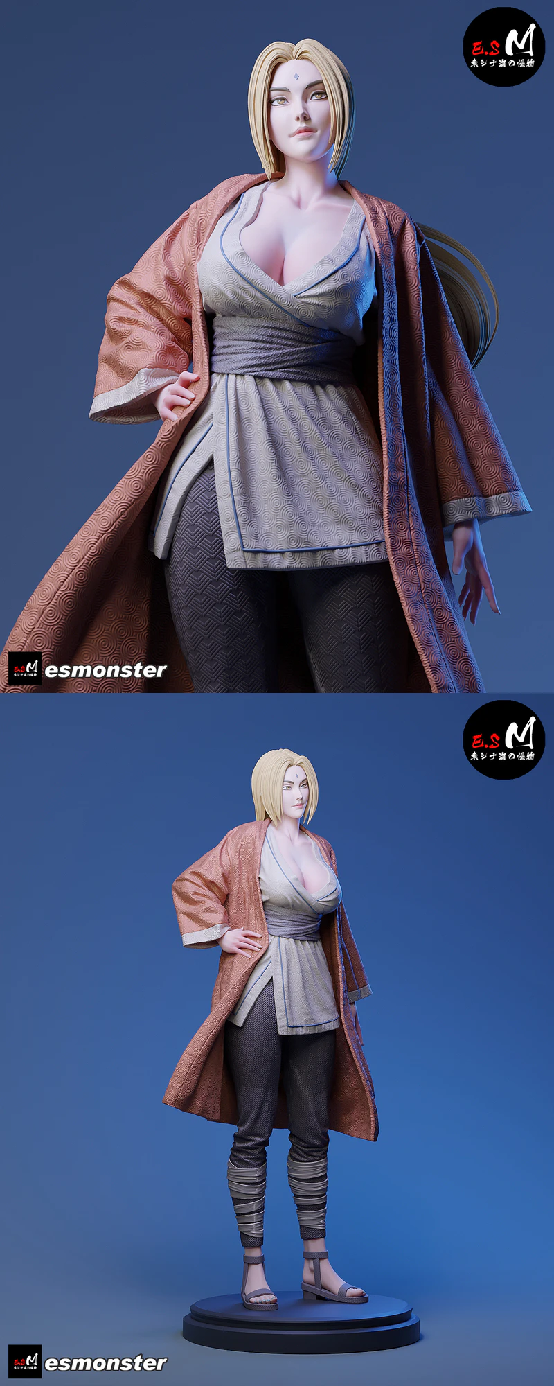 Tsunade Crimson Dark Hero STL Figure STL model for 3D printing
