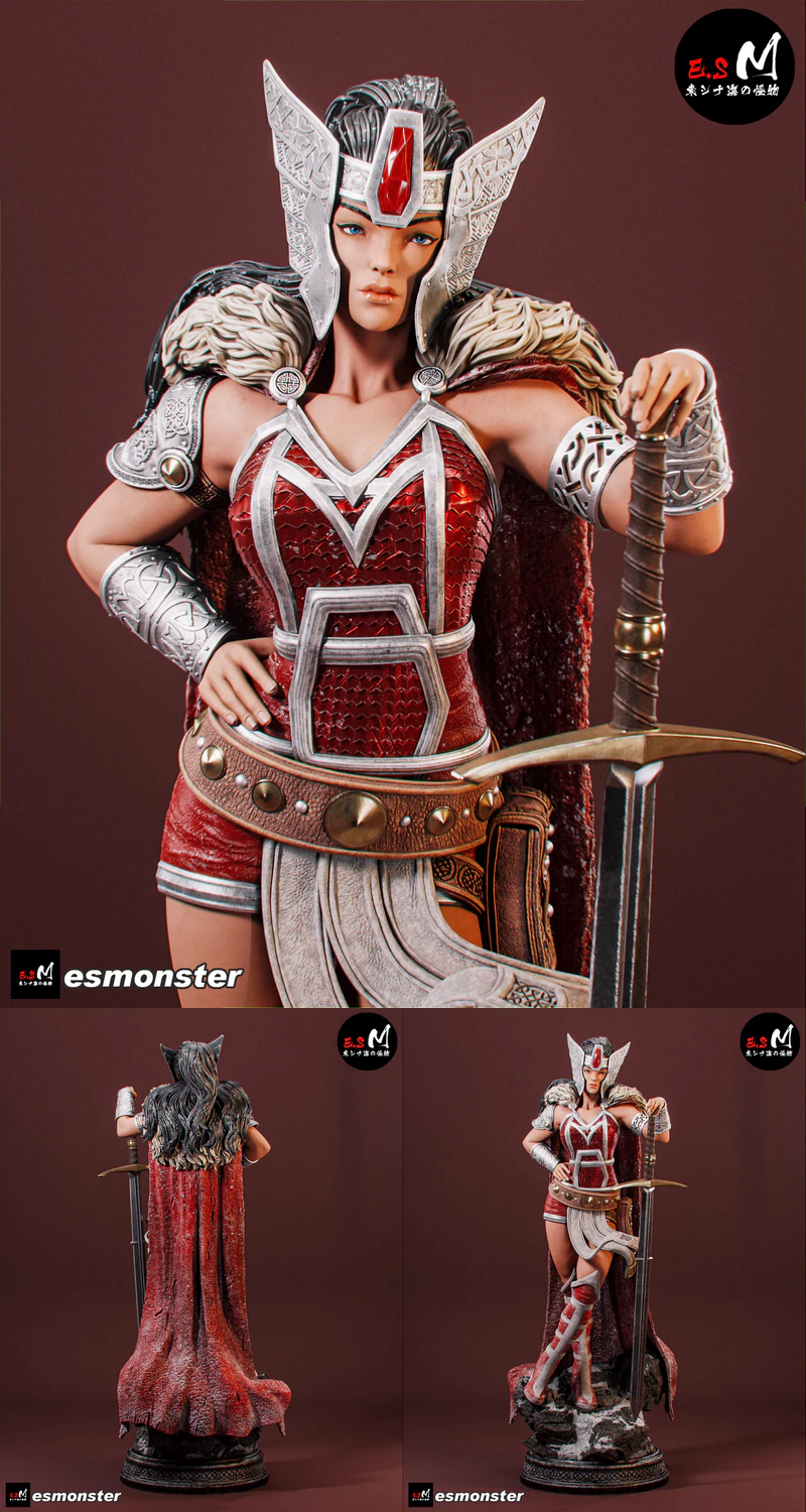 sgard Warrior Girl – Norse Style STL model for 3D printing