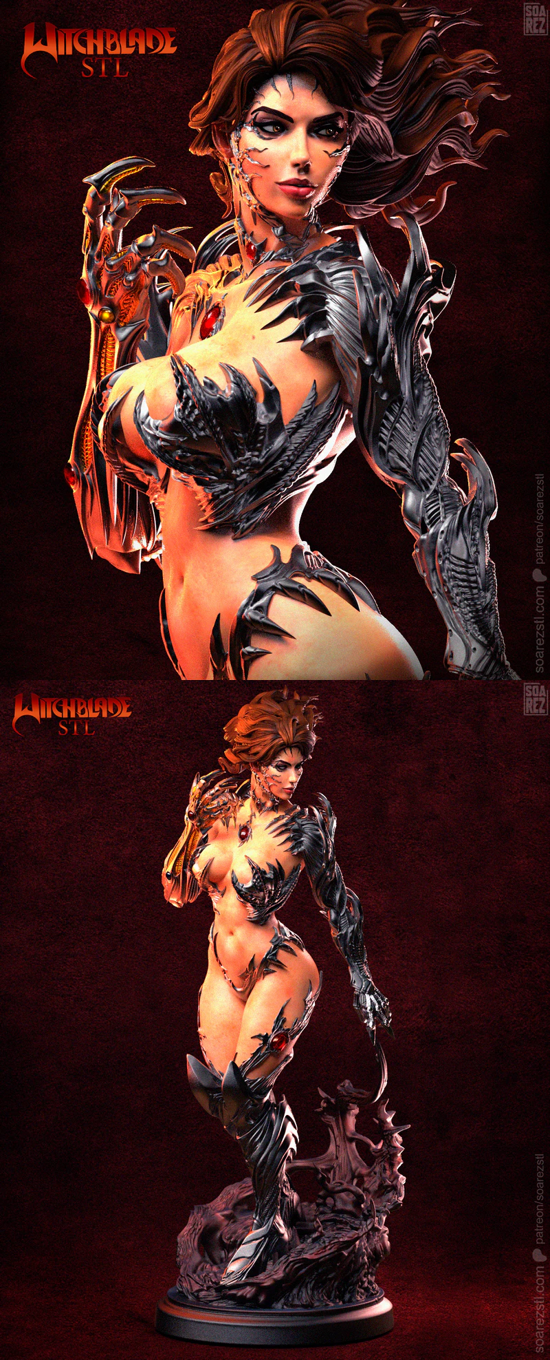 WITCHBLADE STL model for 3D printing