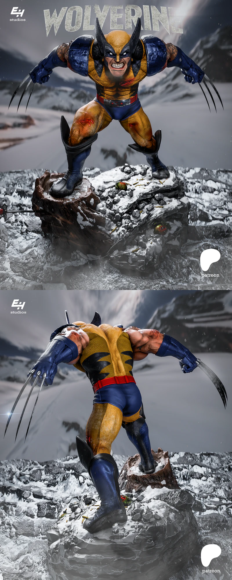 WOLVERINE STL model for 3D printing