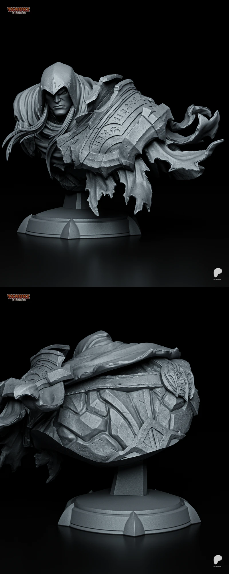 Darksiders War Bust STL File for 3D Printer STL model for 3D printing