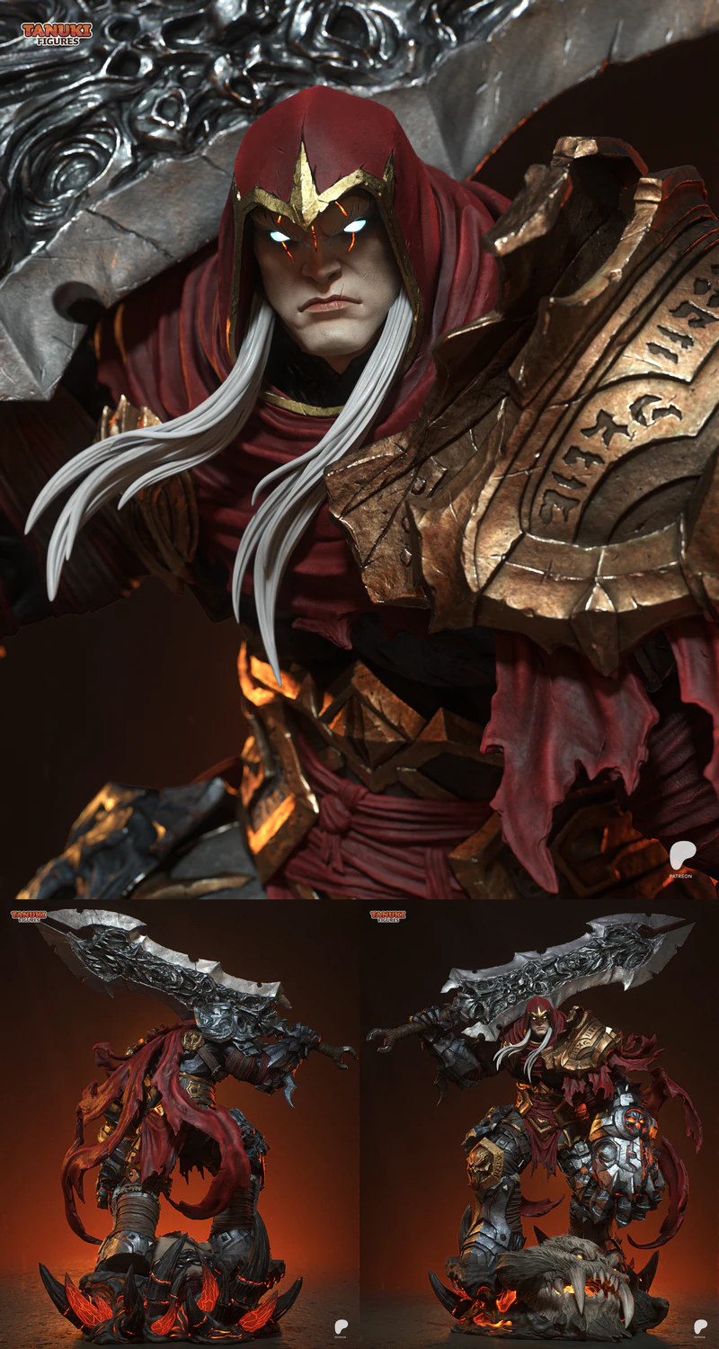 Darksiders War Fullsize STL 3D Printable Model STL model for 3D printing