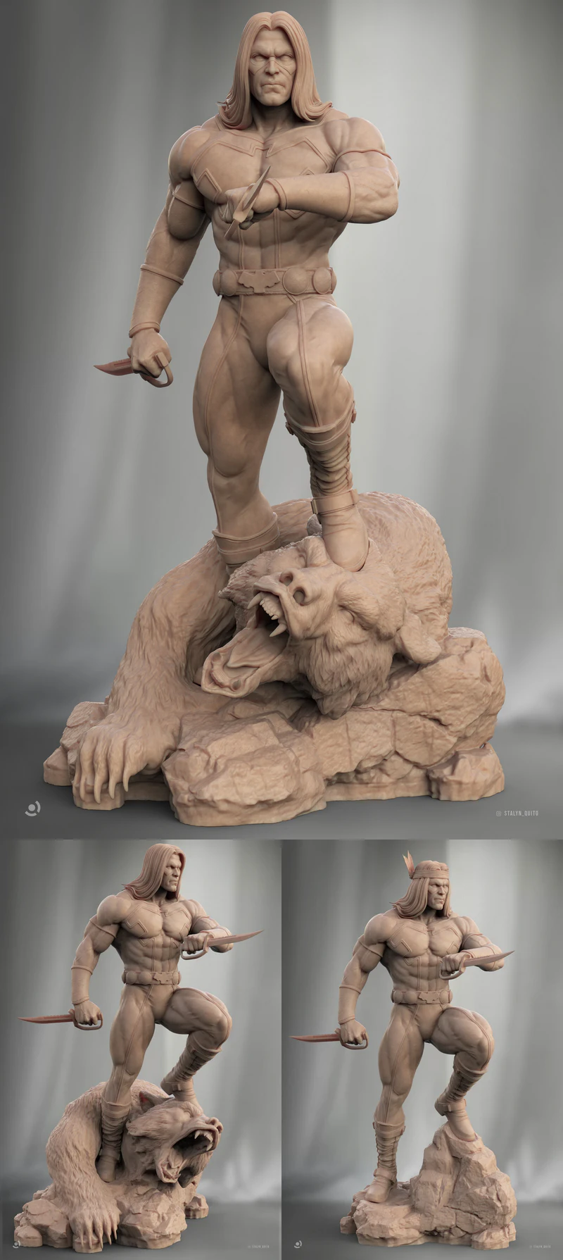 Warpath Miniature STL File for 3D Printing STL model for 3D printing