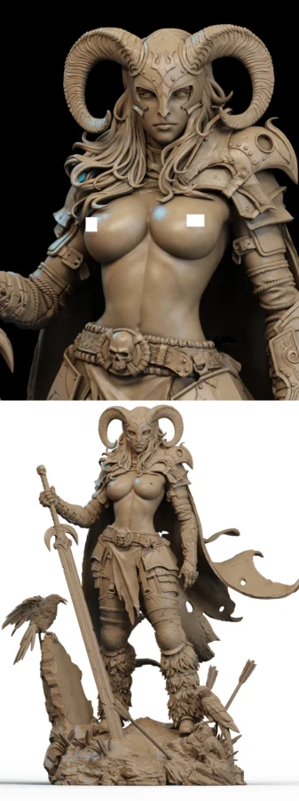 Warrior of the North Extra STL model for 3D printing