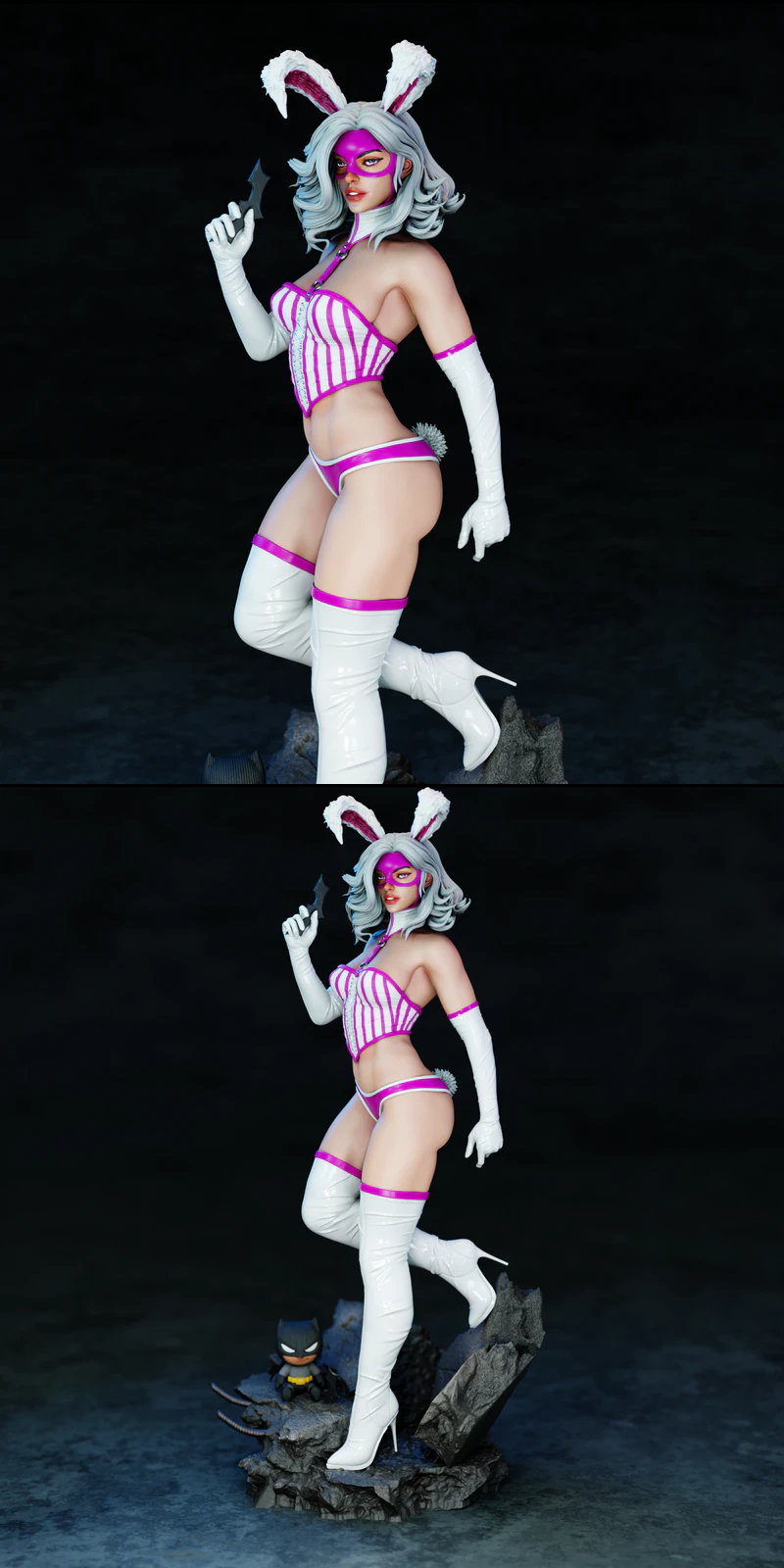 Jaina Hudson White Rabbit STL Figure for 3D Printing STL model for 3D printing