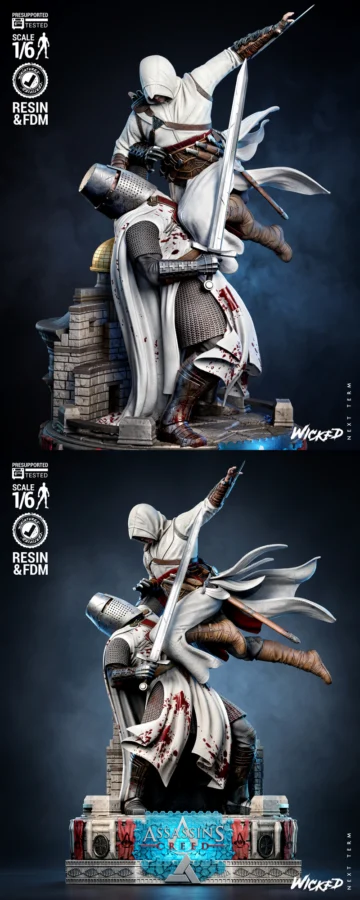 Assassins Creed Diorama STL model for 3D printing
