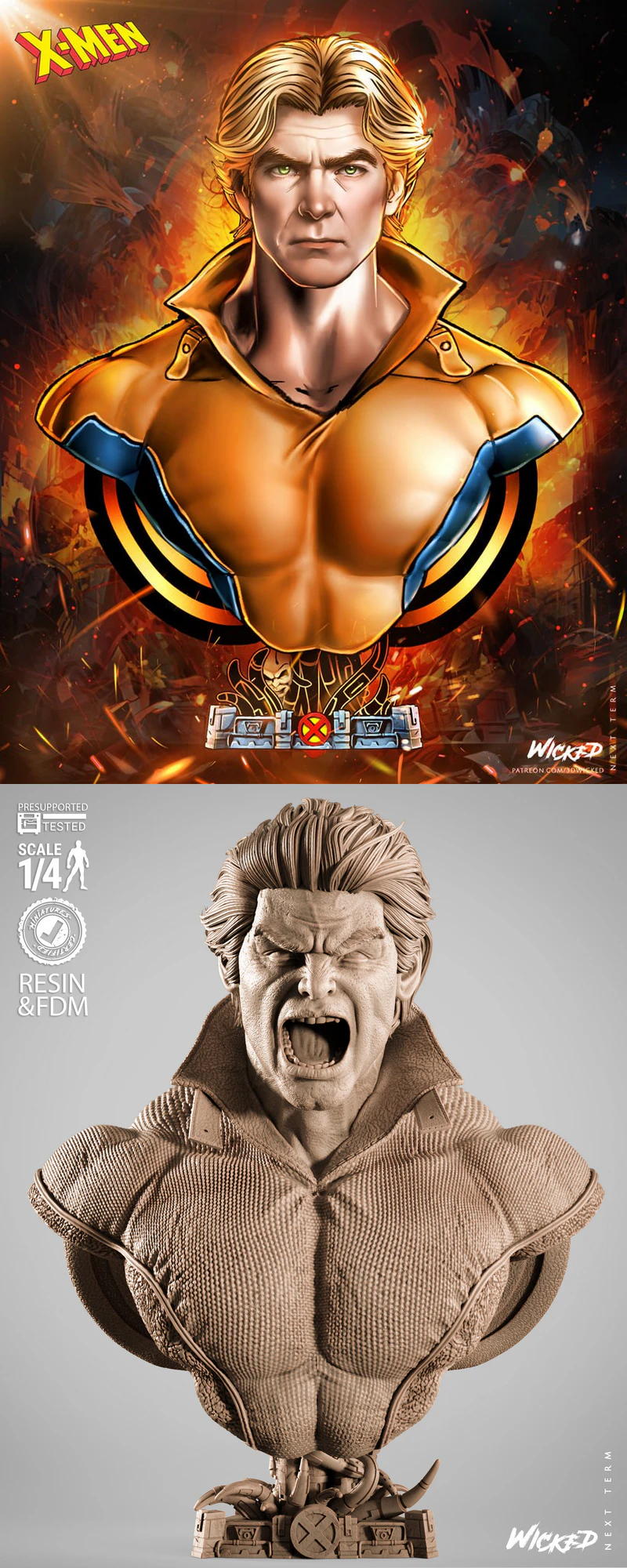Banshee Portrait Bust 3D Printable STL Model STL model for 3D printing