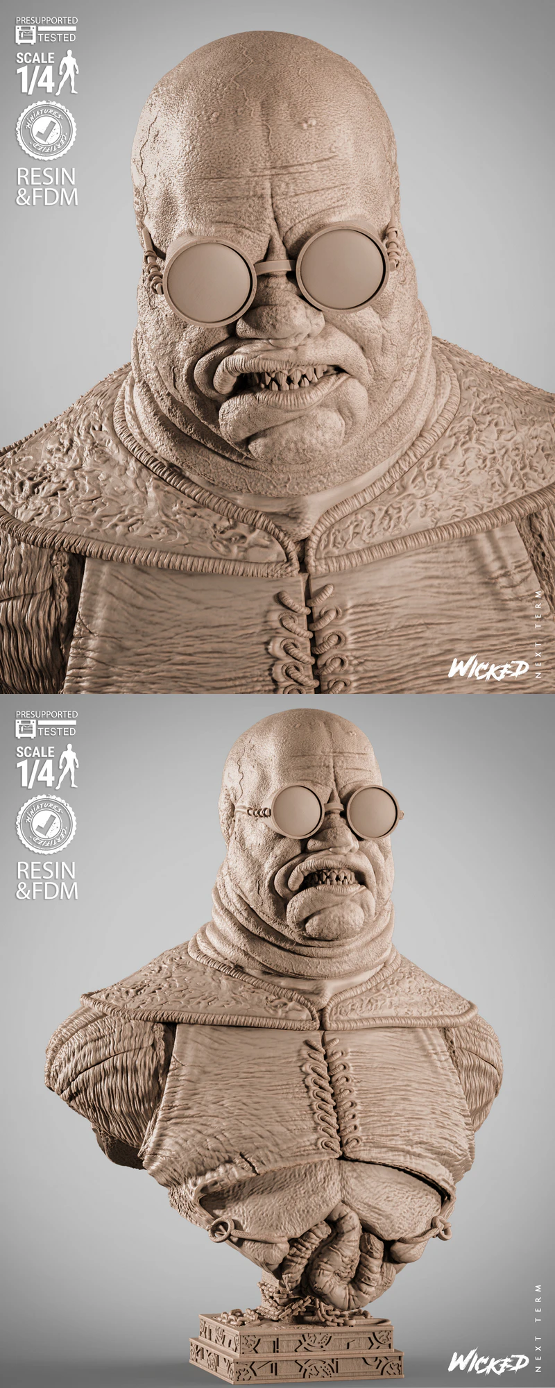 Butterball Portrait 3D Printable Bust STL Model STL model for 3D printing