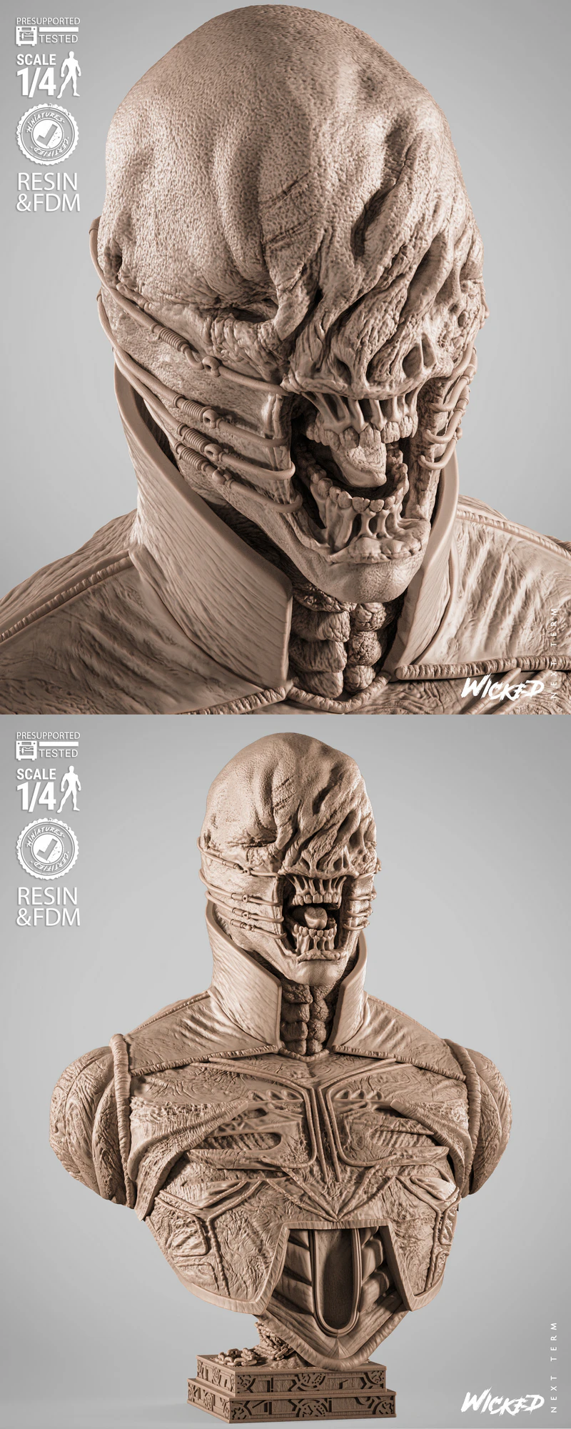 Chatterer Portrait 3D Printable Bust STL Model STL model for 3D printing