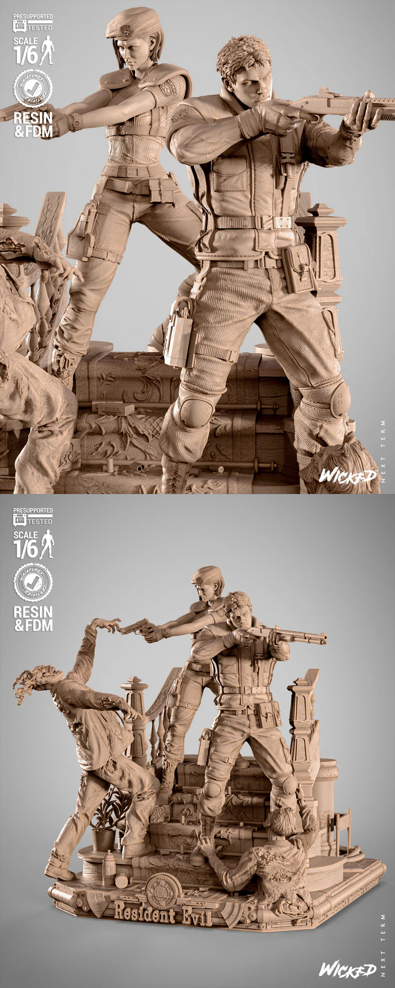 Resident Evil Diorama 3D Printable STL Model STL model for 3D printing