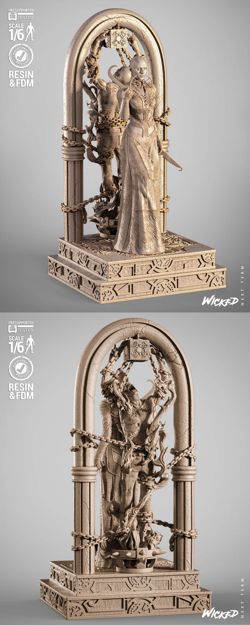 Female Cenobite 3D Printable STL Sculpture STL model for 3D printing