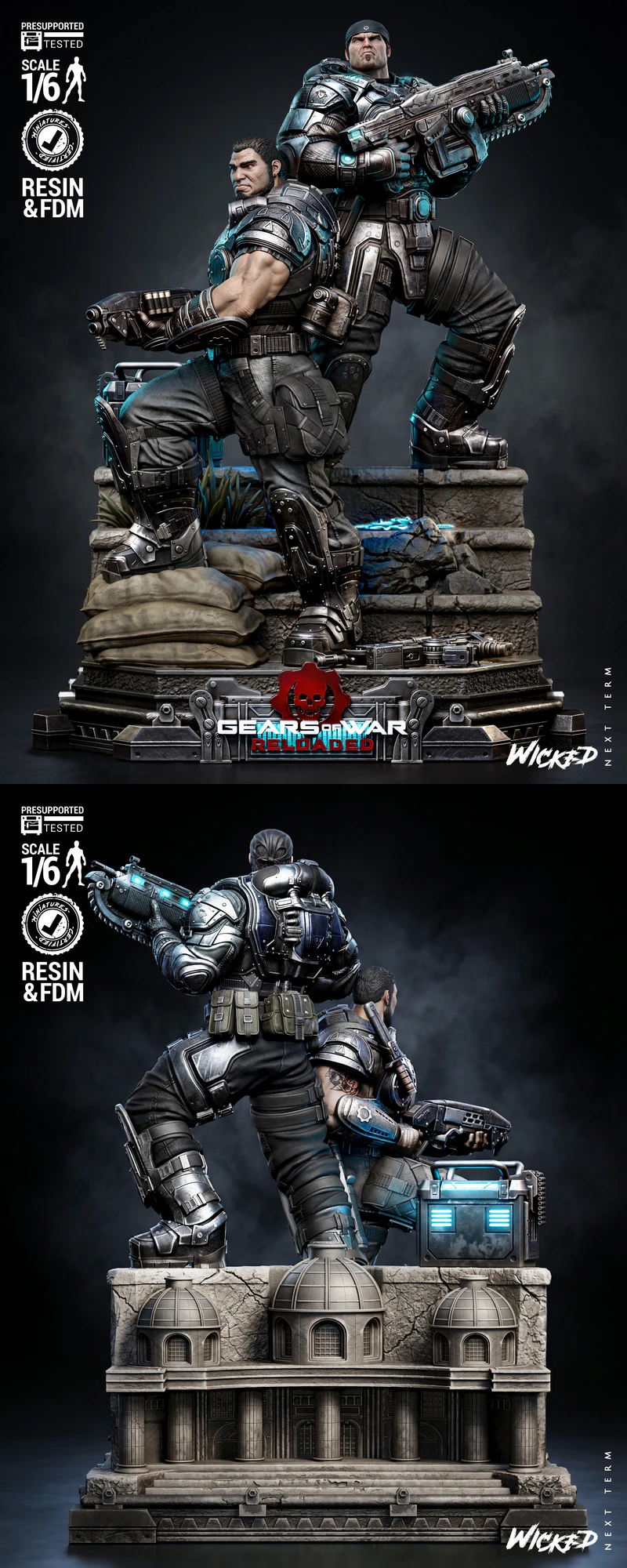 Gears of Wars Diorama STL model for 3D printing