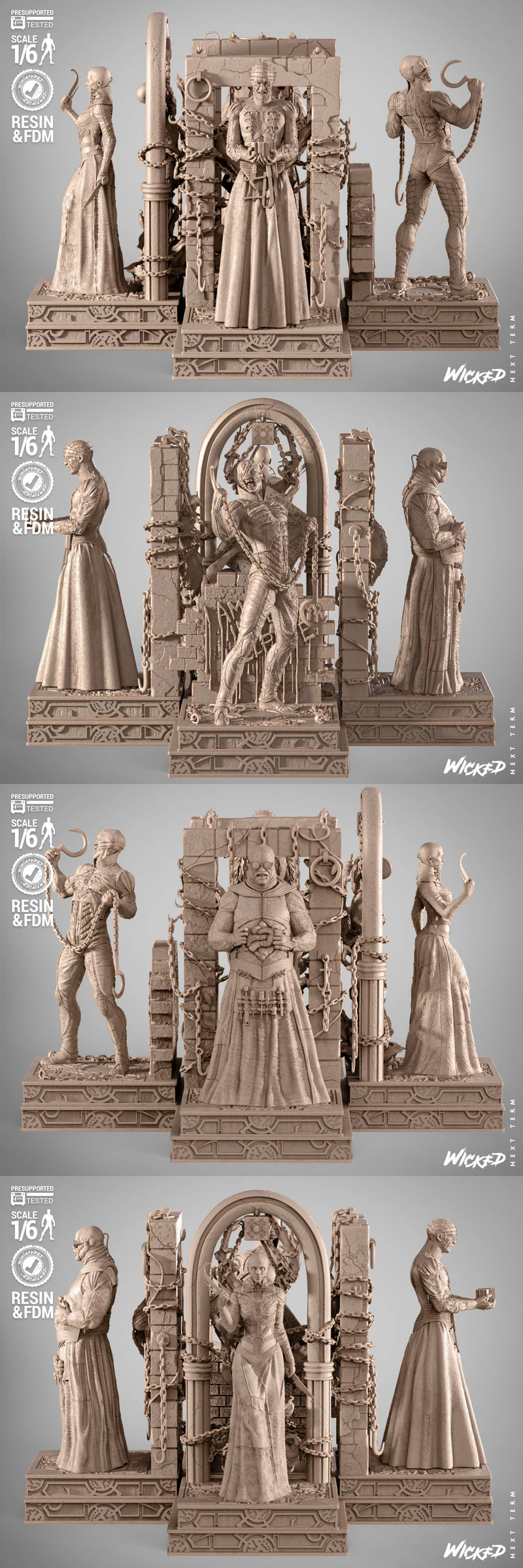 Hellraiser Diorama STL File for 3D Printing STL model for 3D printing