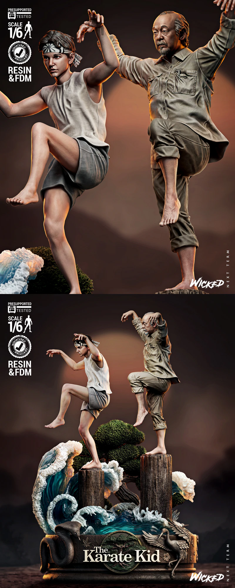 Karate Kid Diorama 3D Printable STL Model STL model for 3D printing