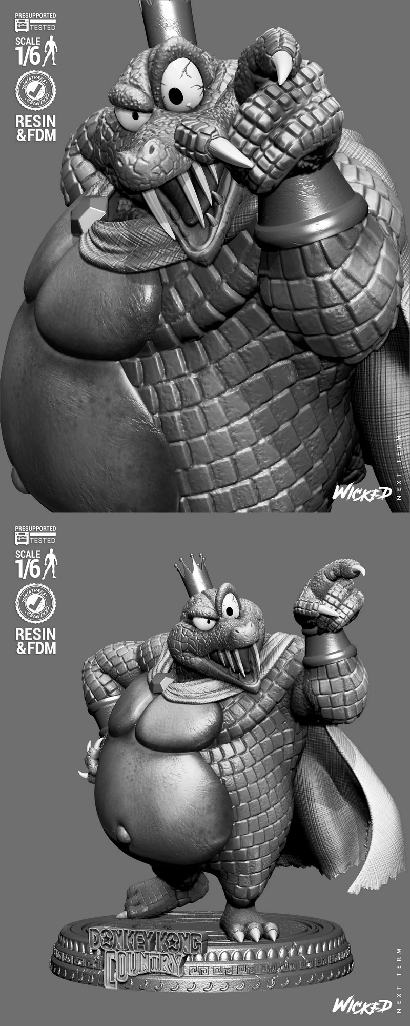 King K-Rool Character STL File for 3D Printing STL model for 3D printing